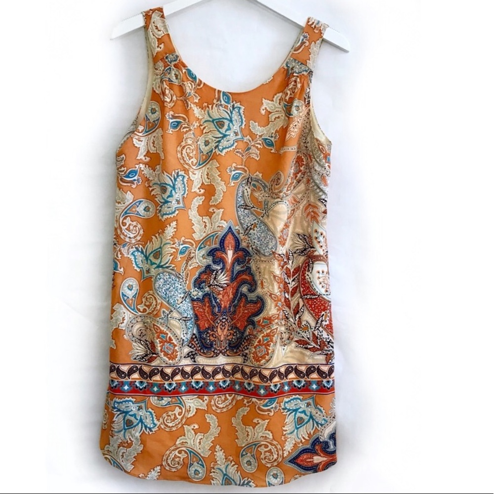 Lila Rose Orange Printed Dress